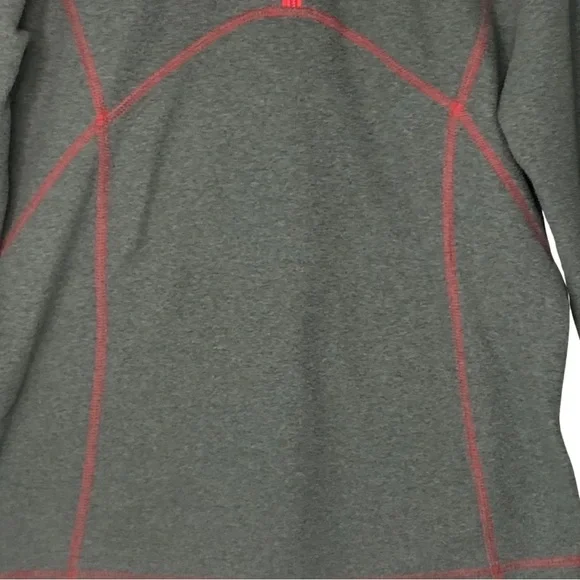 THE NORTH FACE Glacier 1/4 Zip Fleece Pullover Grey and Hot Pink Size Large - Picture 11 of 16